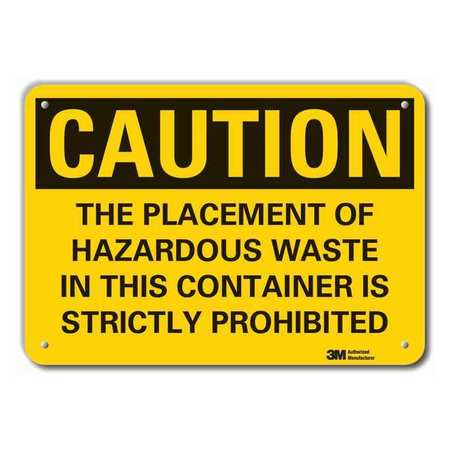 Caution Sign,10 In. H,aluminum (1 Units