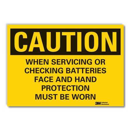 Caution Sign,10" W,7" H,0.004" Thickness