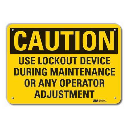 Caution Sign,10 In. H,aluminum (1 Units