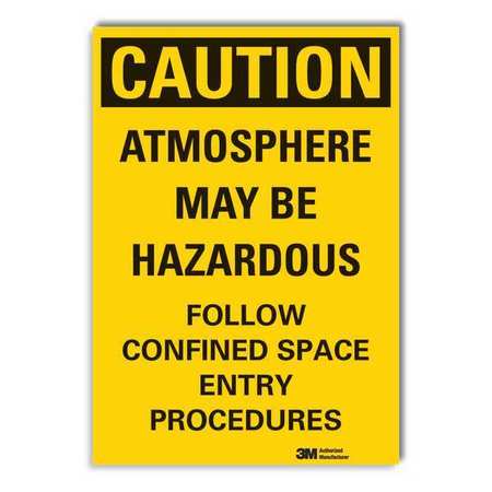 Caution Sign,10 In. H,vinyl (1 Units In