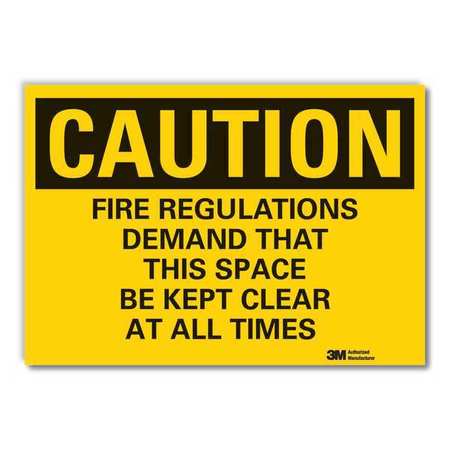 Caution Sign,10" W,7" H,0.004" Thickness