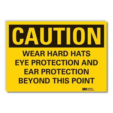 Caution Sign,10 In. H,vinyl (1 Units In