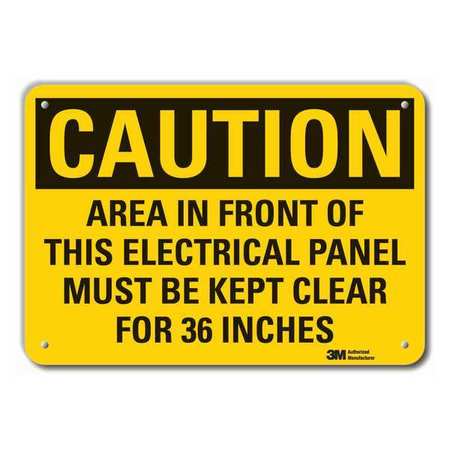 Caution Sign,10 In. H,aluminum (1 Units