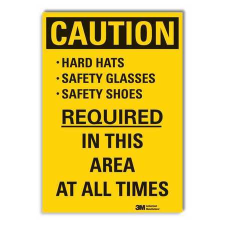 Caution Sign,10 In. H,vinyl (1 Units In