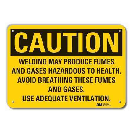 Caution Sign,10 In. H,aluminum (1 Units