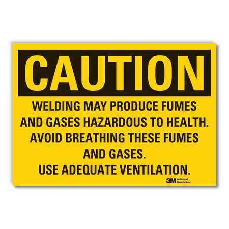 Caution Sign,10 In. H,vinyl (1 Units In