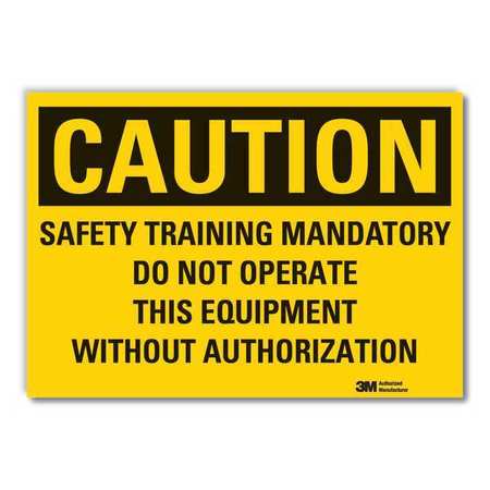 Caution Sign,10" W,7" H,0.004" Thickness