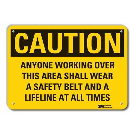 Caution Sign,10 In H,alum,anyone Working