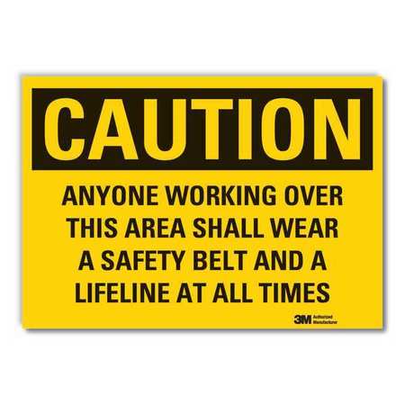 Caution Sign,10 In. H,vinyl (1 Units In