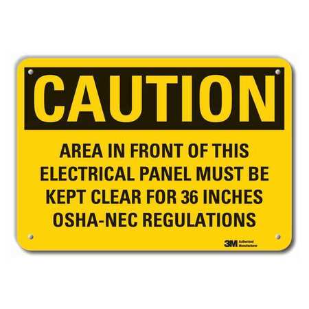 Caution Sign,10 In. H,alum,area In Front