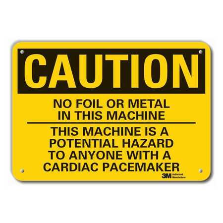 Caution Sign,10 In. H,aluminum (1 Units