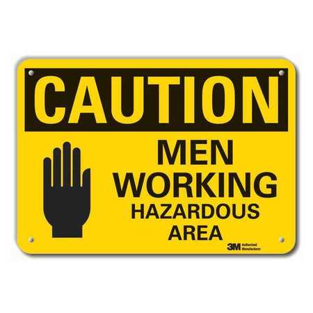 Caution Sign,10 In. H,aluminum (1 Units