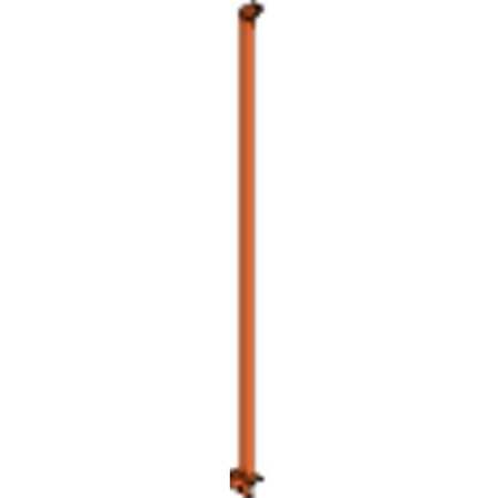 Barrier System Fence Guide,steel,orange