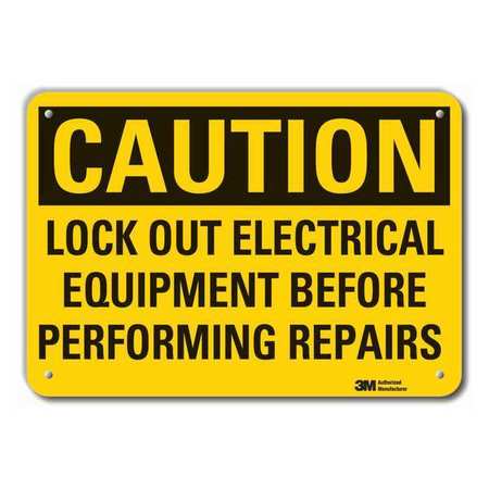 Caution Sign,10 In. H,aluminum (1 Units