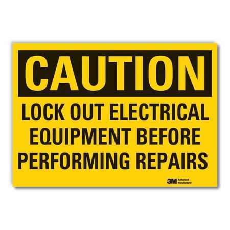 Caution Sign,10 In. H,vinyl (1 Units In