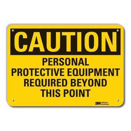 Caution Sign,10 In. H,aluminum (1 Units