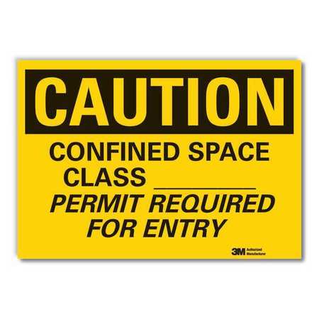 Caution Sign,10 In. H,vinyl (1 Units In