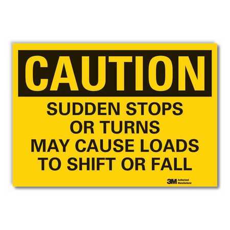 Caution Sign,10" W,7" H,0.004" Thickness