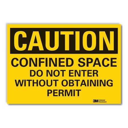 Caution Sign,10 In. H,vinyl (1 Units In