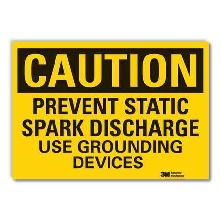 Caution Sign,10" W,7" H,0.004" Thickness