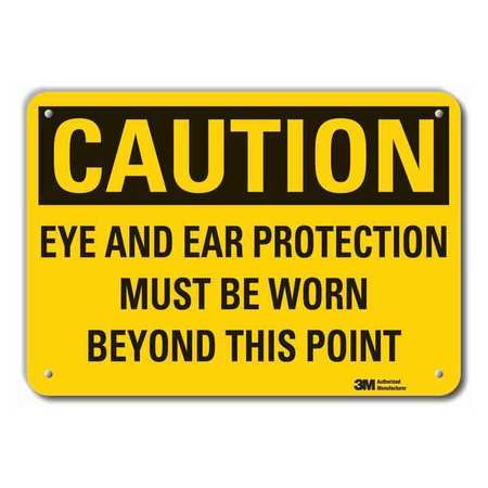 Caution Sign,10 In. H,aluminum (1 Units