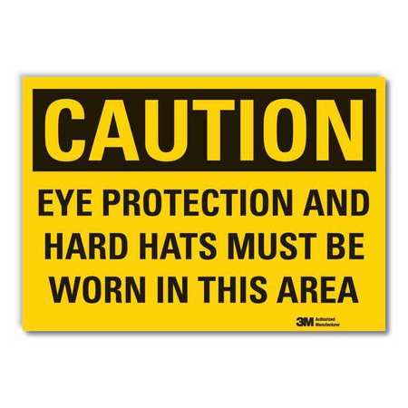 Caution Sign,10" W,7" H,0.004" Thickness