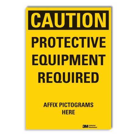 Caution Sign,10 In. H,vinyl (1 Units In