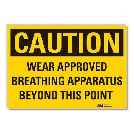 Caution Sign,10 In H,vinyl,wear Approved