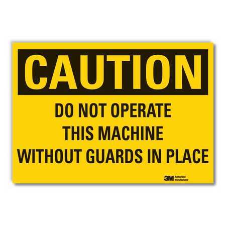 Caution Sign,10 In. H,vinyl (1 Units In