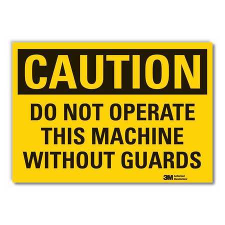 Caution Sign,10 In. H,vinyl (1 Units In