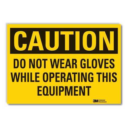 Caution Sign,10 In. H,vinyl (1 Units In