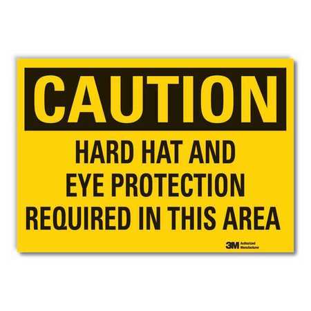 Caution Sign,10" W,7" H,0.004" Thickness