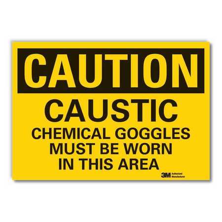 Caution Sign,10 In. H,vinyl (1 Units In