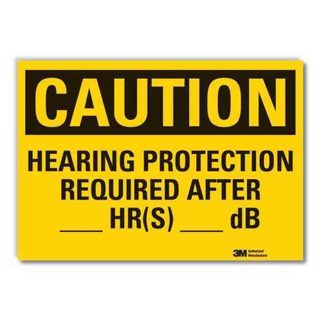 Caution Sign,10 In. H,vinyl (1 Units In