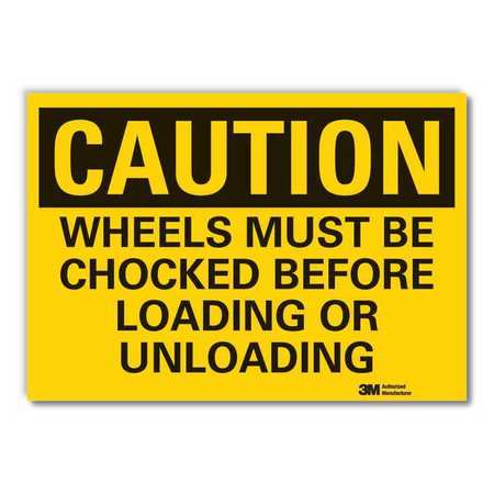 Caution Sign,10 In. H,vinyl (1 Units In