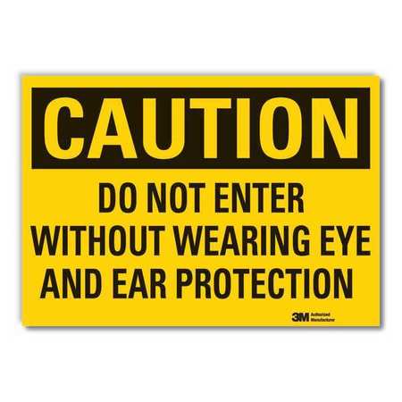 Caution Sign,10 In. H,vinyl,do Not Enter