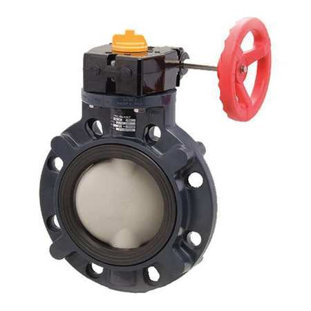 Butterfly Valve,10" Pipe Size,pvc (1 Uni