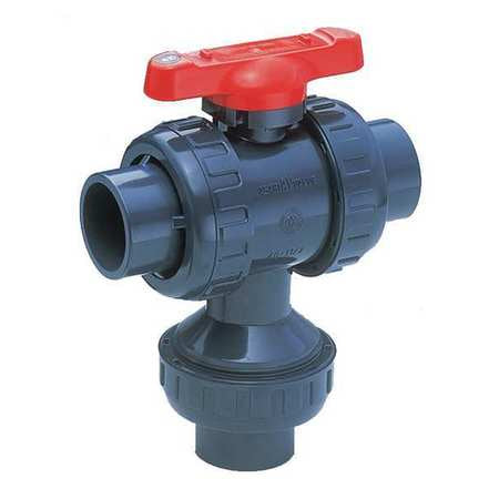 Ball Valve,1-1/4" Pipe Size,plastic (1 U