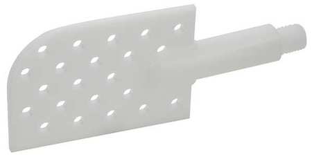 Perforated Stir Blade,hdpe,natural White