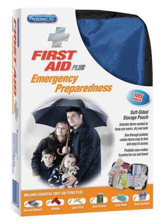 First Aid Kit,emergency Prep,105 Pcs. (1