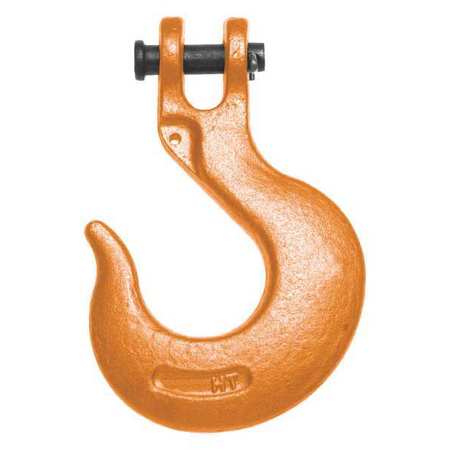 Slip Hook,5/16 In.,5100 Lb,clevis,orange