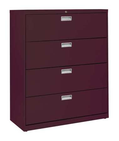 Cabinet,42x53-1/4x19-1/4",burgundy (1 Un