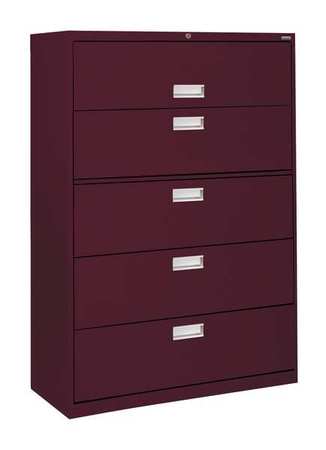 Cabinet,42x66-3/8x19-1/4",burgundy (1 Un