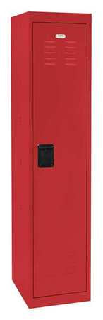 Wardrobe Locker,lvrd,1 Wide, 1 Tier,red