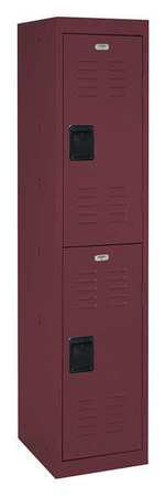 Wrdrb Lockr,lvrd,1 Wide, 2 Tier,burgundy