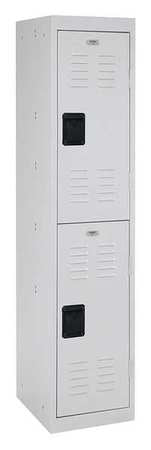 Wardrobe Locker,lvrd,1 Wide, 2 Tier,gray