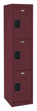 Wrdrb Lockr,lvrd,1 Wide, 3 Tier,burgundy