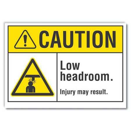 Caution Sign,10" W,7" H,0.004" Thickness