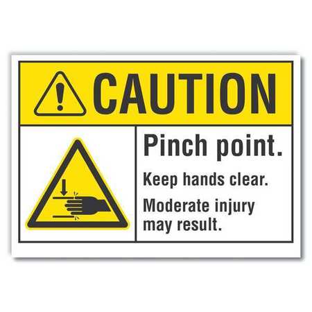 Caution Sign,10" W,7" H,0.004" Thickness