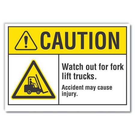 Caution Sign,10" W,7" H,0.004" Thickness